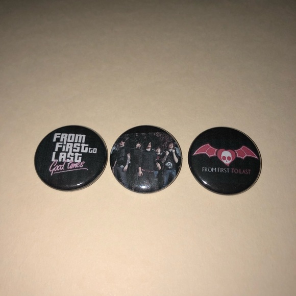 Hot Topic Other - From First To Last (band). Pins. Y2K.